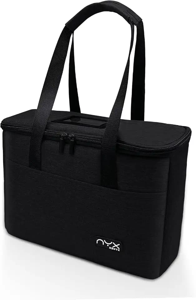 Resuable 3 Cups Drink Carrier for Delivery with Handle and Adjustable Dividers,Insulated Drink Caddy Cup Holder Bag for Take Out,Beverages Carrier Tote with Handle for Outdoors(Black)