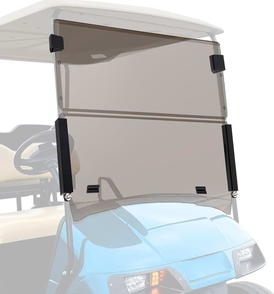 Nilight Golf Cart Windshield for EZGO TXT 1994.5-2013 Tinted Polycarbonate