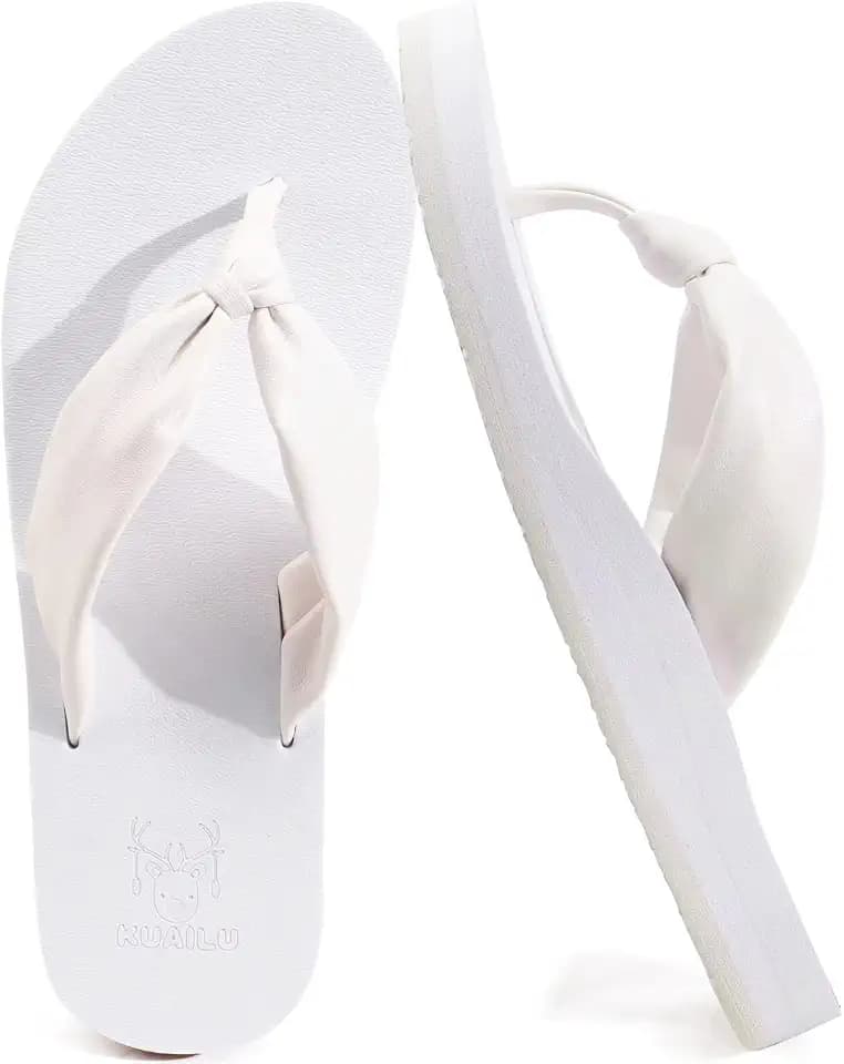 KuaiLu Womens Orthotic Flip Flops with Arch Support Yoga Mat Cushion Sandal