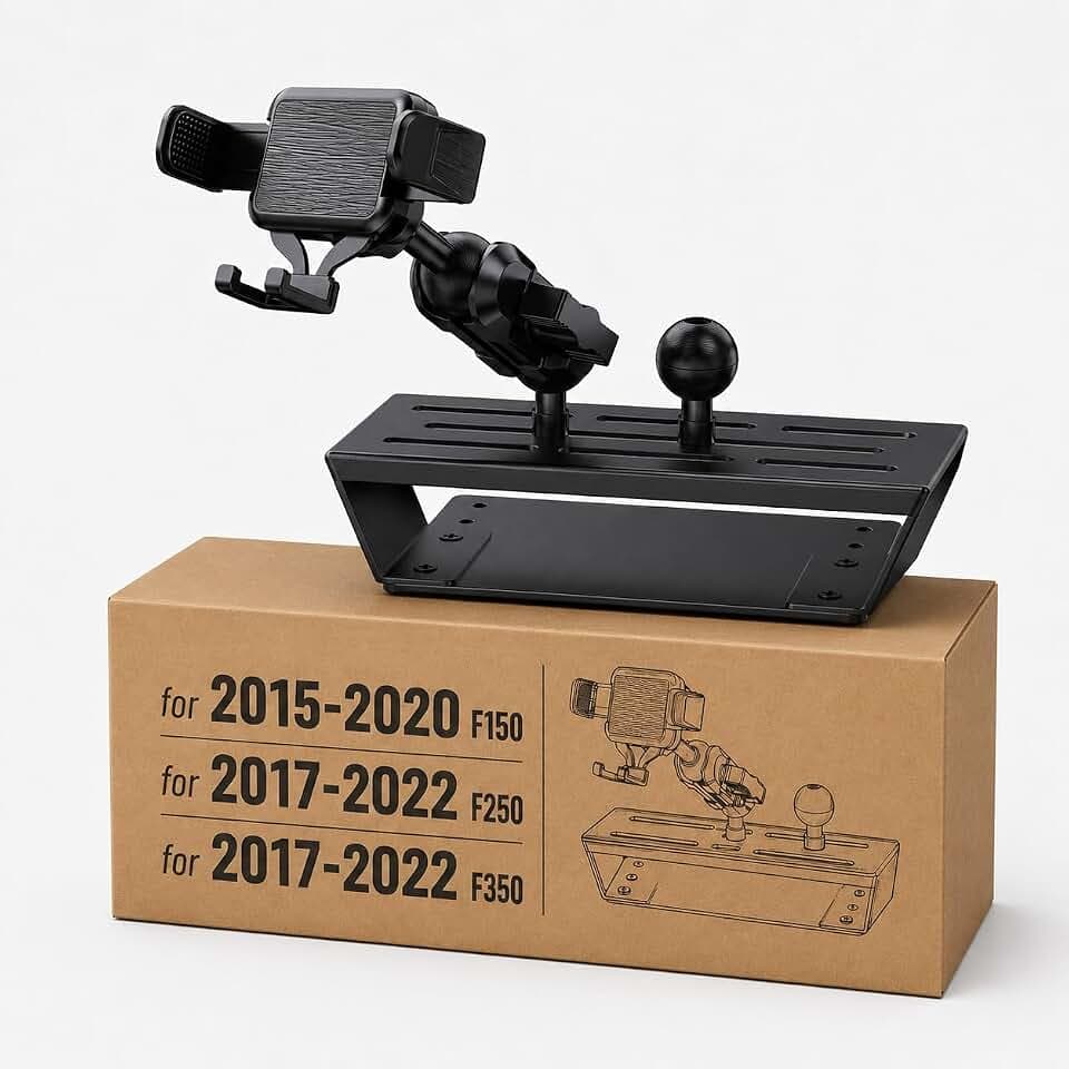Surfcabin Metal Dash Phone Mount for 2015-2020 F150 & 2017-2022 F250&F350