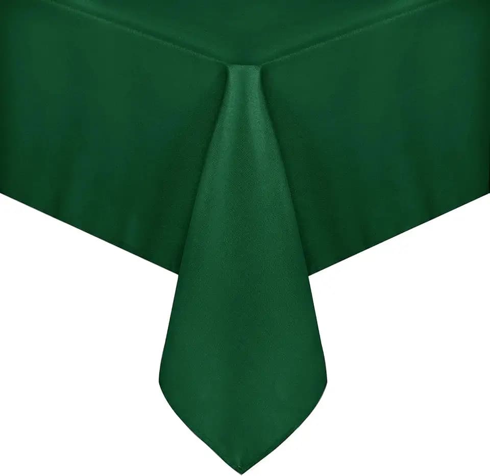 sancua Rectangle Tablecloth, 60 x 102 Inch, Hunter Green