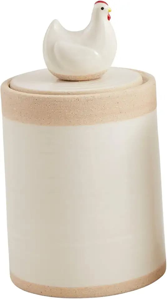 Mud Pie Hen Farm Animal Icon Canister