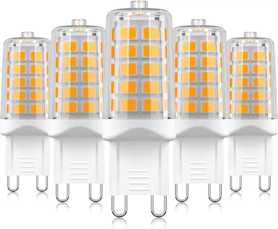 BAOMING G9 LED Bulb 4W 40 Watt Equivalent 3000K Warm White 5 Pack
