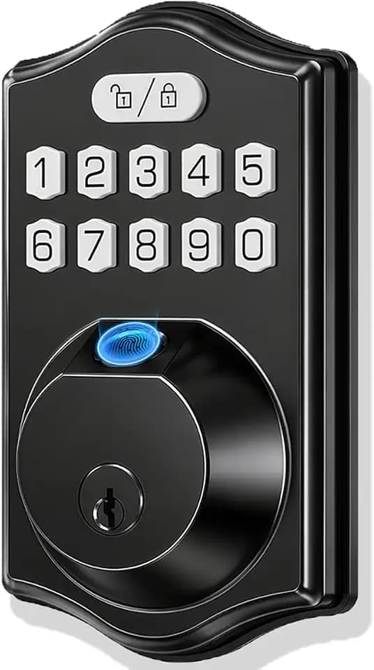 Keyless Entry Door Lock Deadbolt: 0.3s Fingerprint Recognition - Front Door