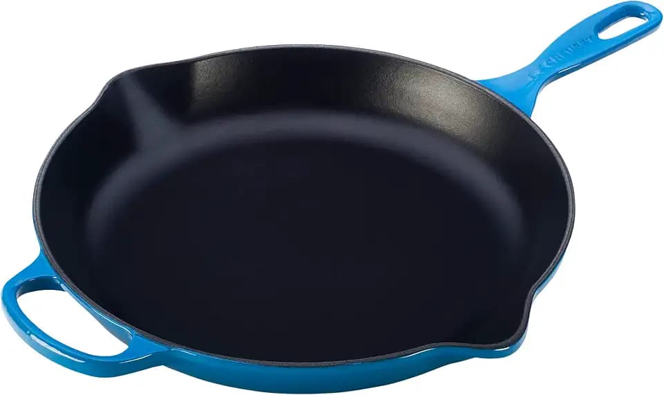 Le Creuset Enameled Cast Iron Signature Round Skillet, 11.75", Marseille