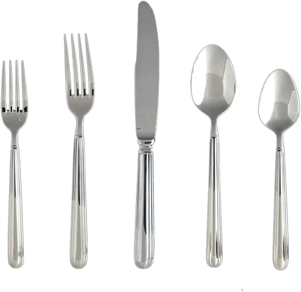 Fortessa Metropolitan 18/10 Stainless Steel Flatware 20 Piece Place Setting, Service for 4