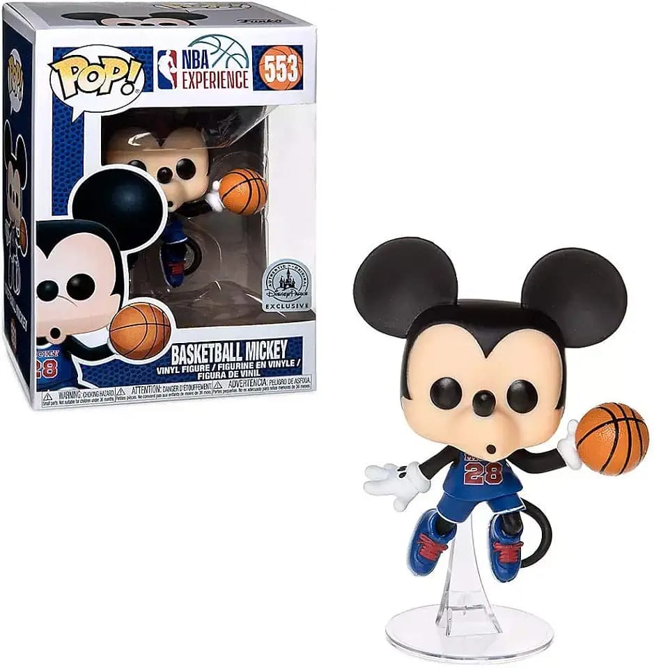 Funko Basketball Mickey Action Figure Orange Monochrome
