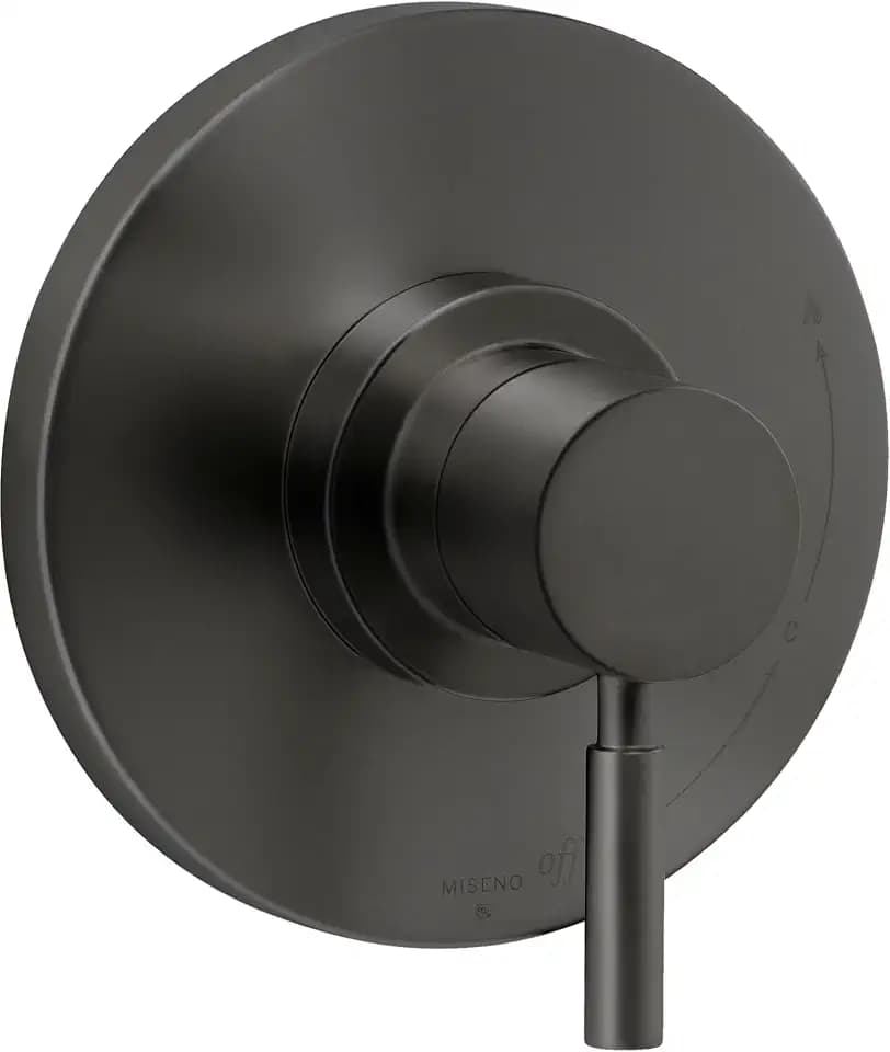 Miseno MVT550 Mia Pressure Balanced Valve Trim Only with Single Handle - Less Rough In - Flat Black