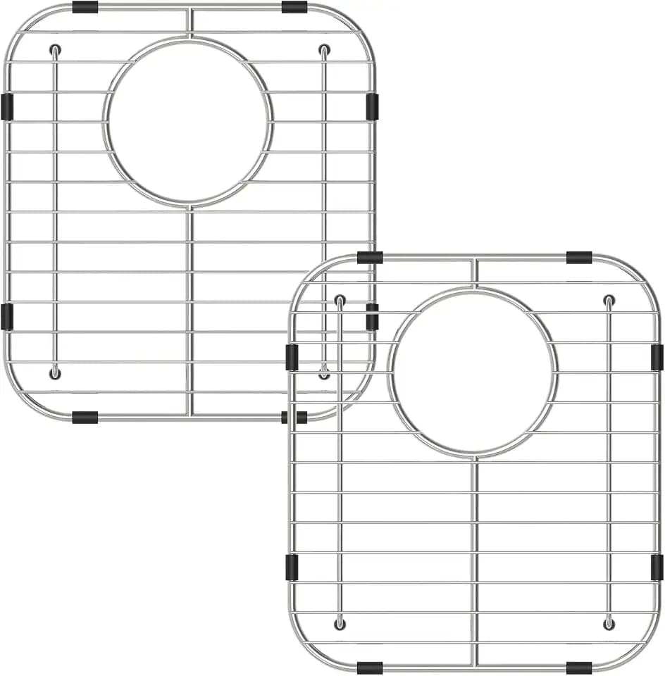 Sink Protector for Kitchen Sink 13.2"x11.6" with Rear Drain Hole