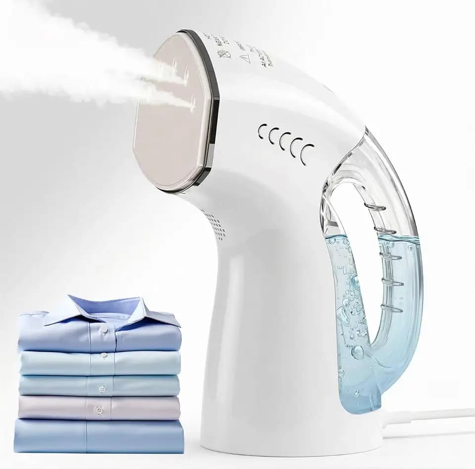 Handheld Travel Steamer for Clothes with Removable Tank,Cool Touch, No Burn