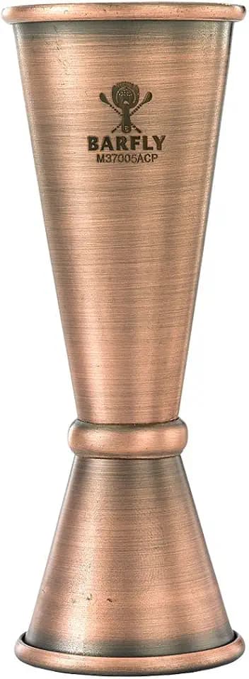 Barfly M37005ACP Japanese Style Jigger, 1 oz x 2 oz, Antique Copper