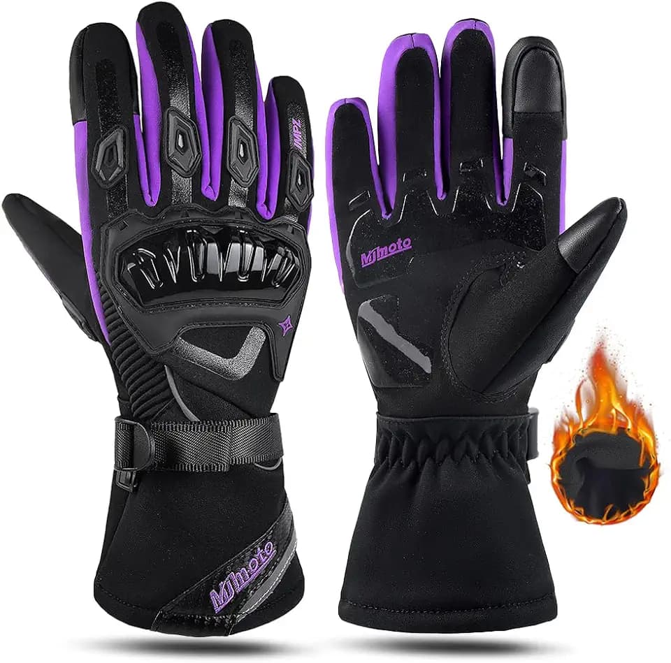 Guantes Motorradhandschuhe, Winddicht, wasserdicht, Motorrad-Reithandschuhe, Touchscreen, Motocross-Handschuhe, Winter für Damen