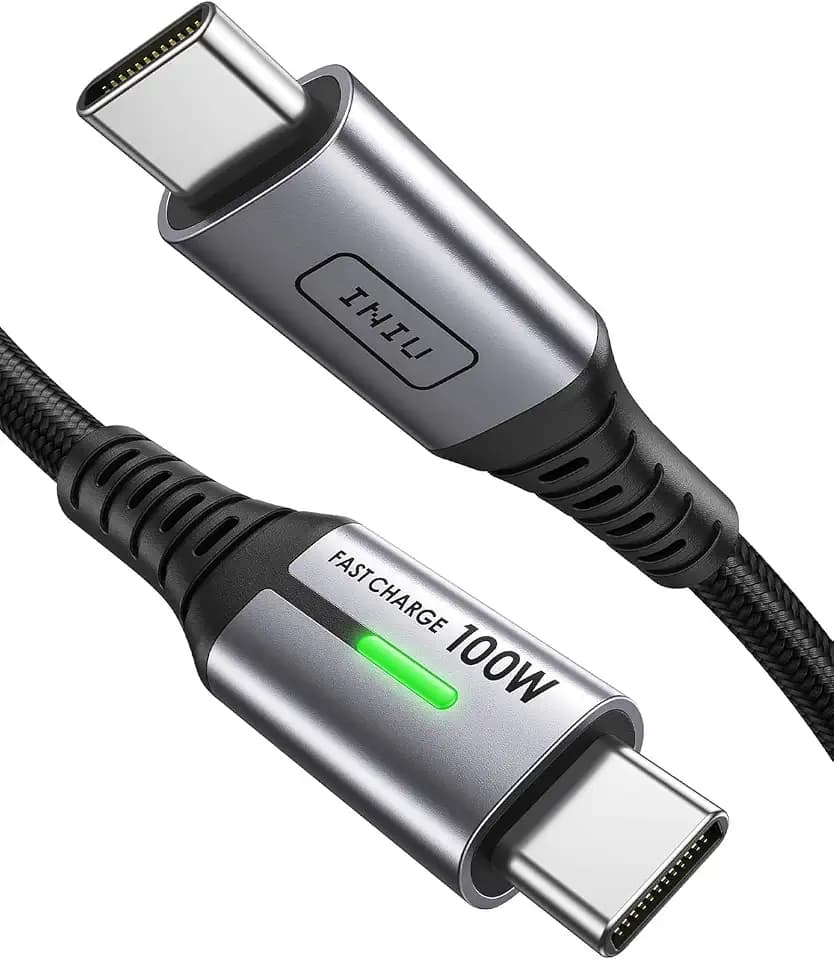 INIU USB C Kabel, 3m 100W PD3.0 Schnellladekabel USB C auf USB C Ladekabel