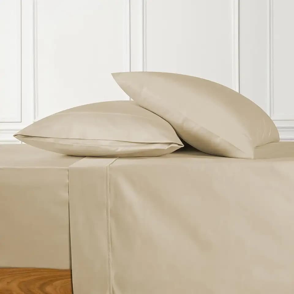 URBANHUT 100% Cotton Sheets Queen Size, for Everyday Use - Sand