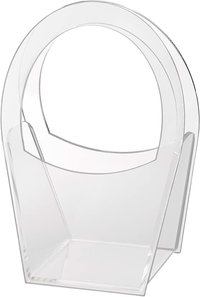 Lillian Rose Clear Modern Flower Girl Basket, One Size (FB850)