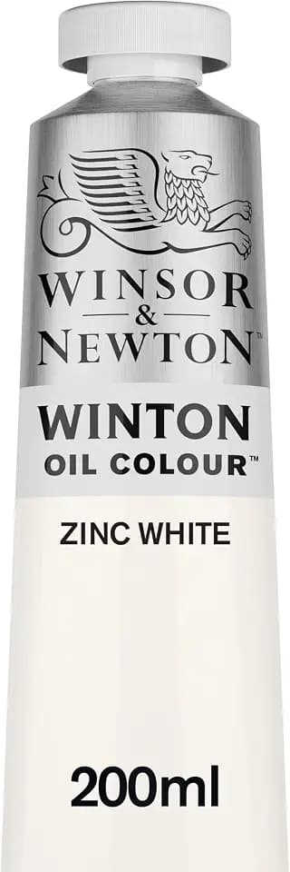 Winsor & Newton Winton Oil Color, 200ml Tube, Zinc White