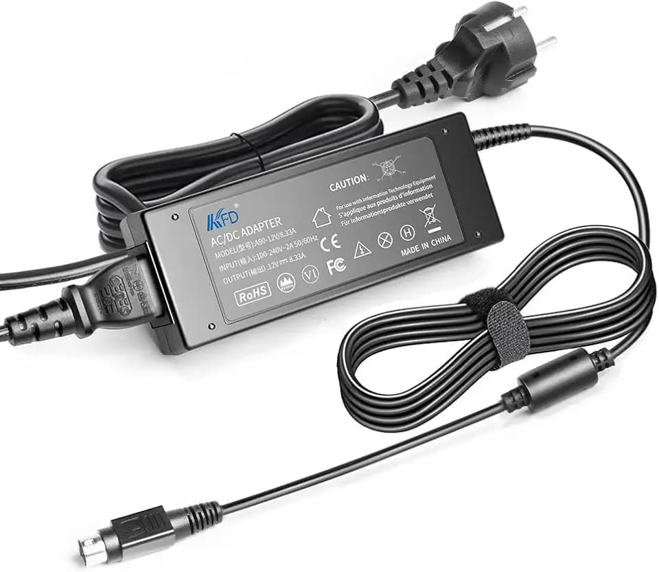 KFD Netzteil 12V 8,33A Ladegerät für Synology NAS DS918+ DS918 DS916+ DS916 DS918 Plus DS415+ DS414 EA11011D-120 Power Supply 4 Polig Adapter Diskstation DS718+ DS920+ DS418 DS409 DS415 DS413j DS412