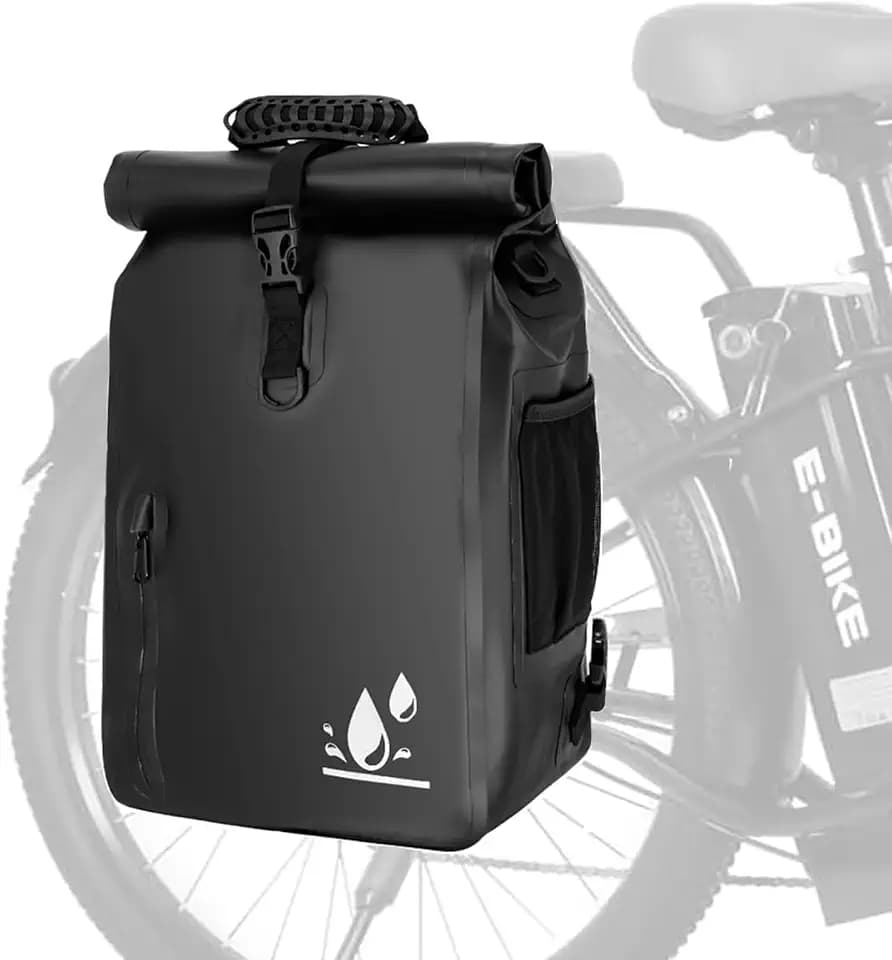 YEEGO DIRECT Bike Panniers,29L Large Capacity Waterproof bike bags, Bike Rack Bag Saddle Bags For Rear Rack Bicycles Commuter Backpack - Black (1 PCS)