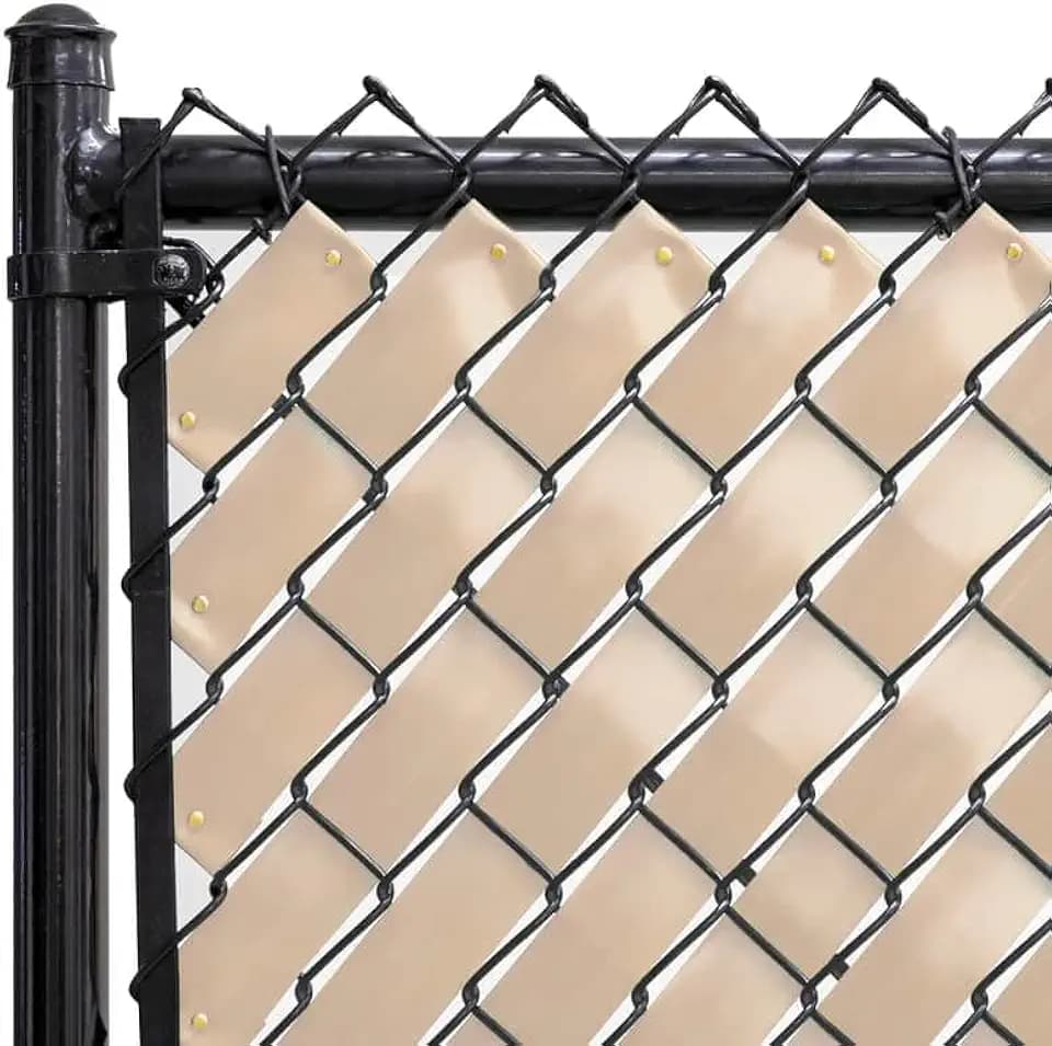 Chain Link Fence Privacy Tape 250 ft (40 SqFt) (Desert Tan)