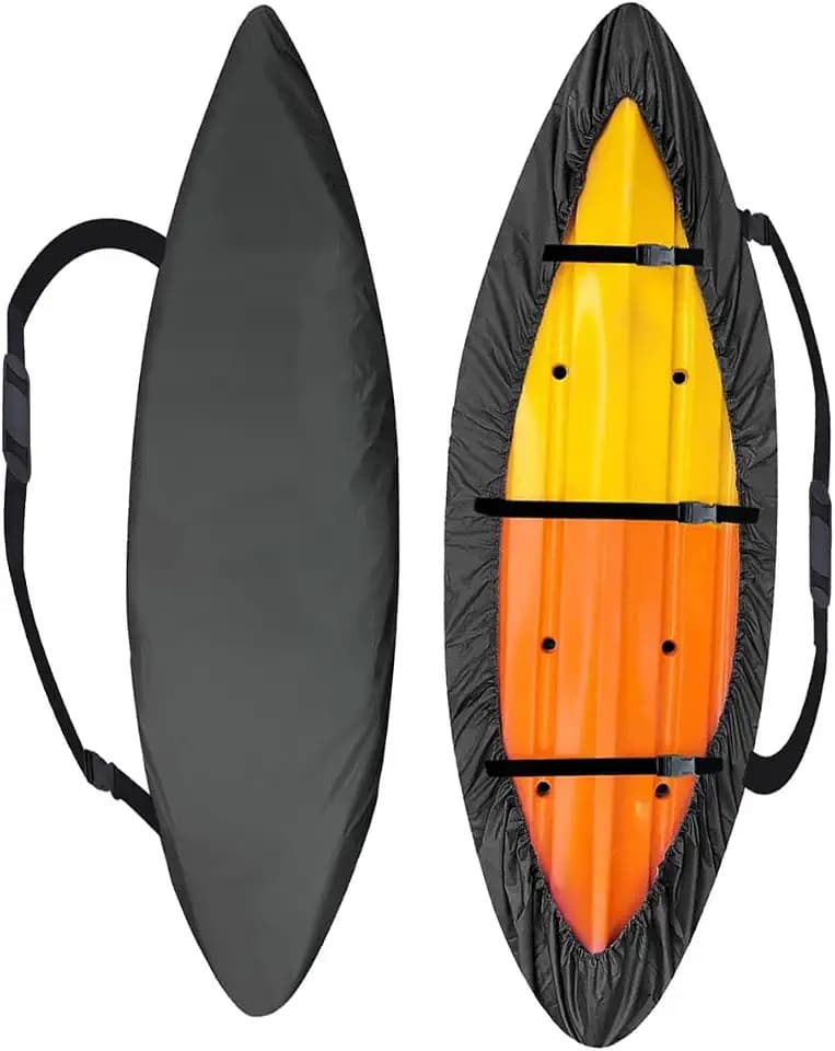 12.3-13.5ft Kayak Cover 420D Waterproof Kayak Covers for Outdoor Storage