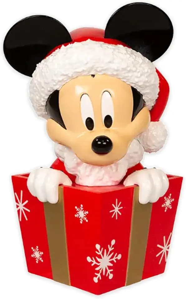 Kurt Adler 8-Inch Un-Lit Disney© Mickey in Present Tree Topper