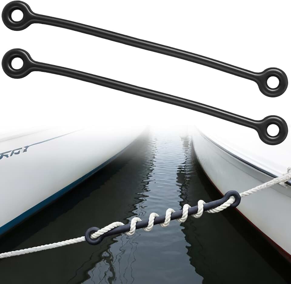 19.5'' Boat Snubber Dock Line Absorber Shock Marine Boat, 2 Pack