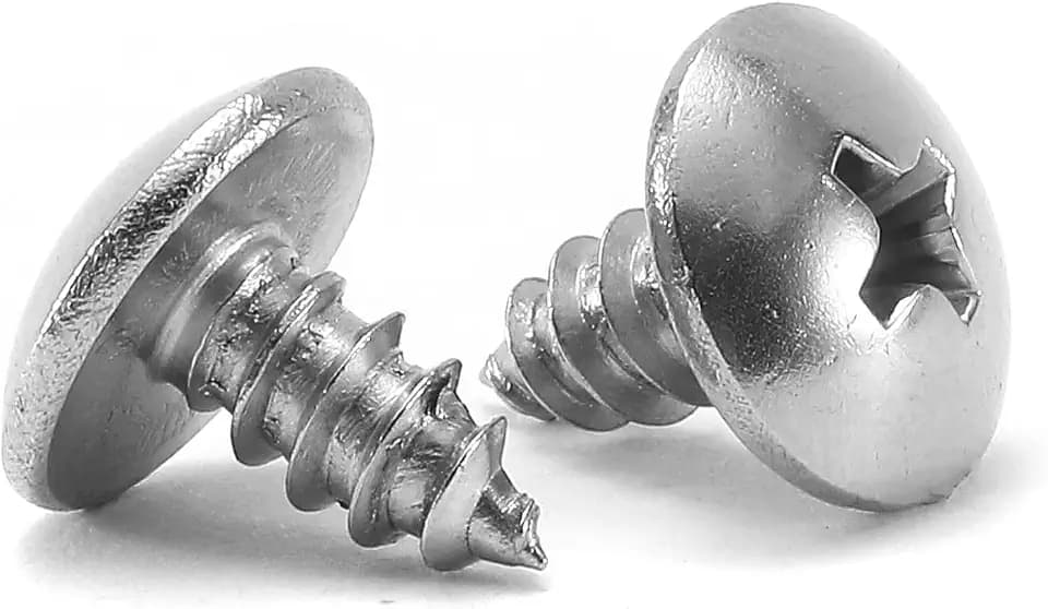 #6 x 3/8" Wood Screw 100Pcs Truss Head Phillips 18-8 (304) Stainless Steel Fast Self Tapping Screws by SG TZH