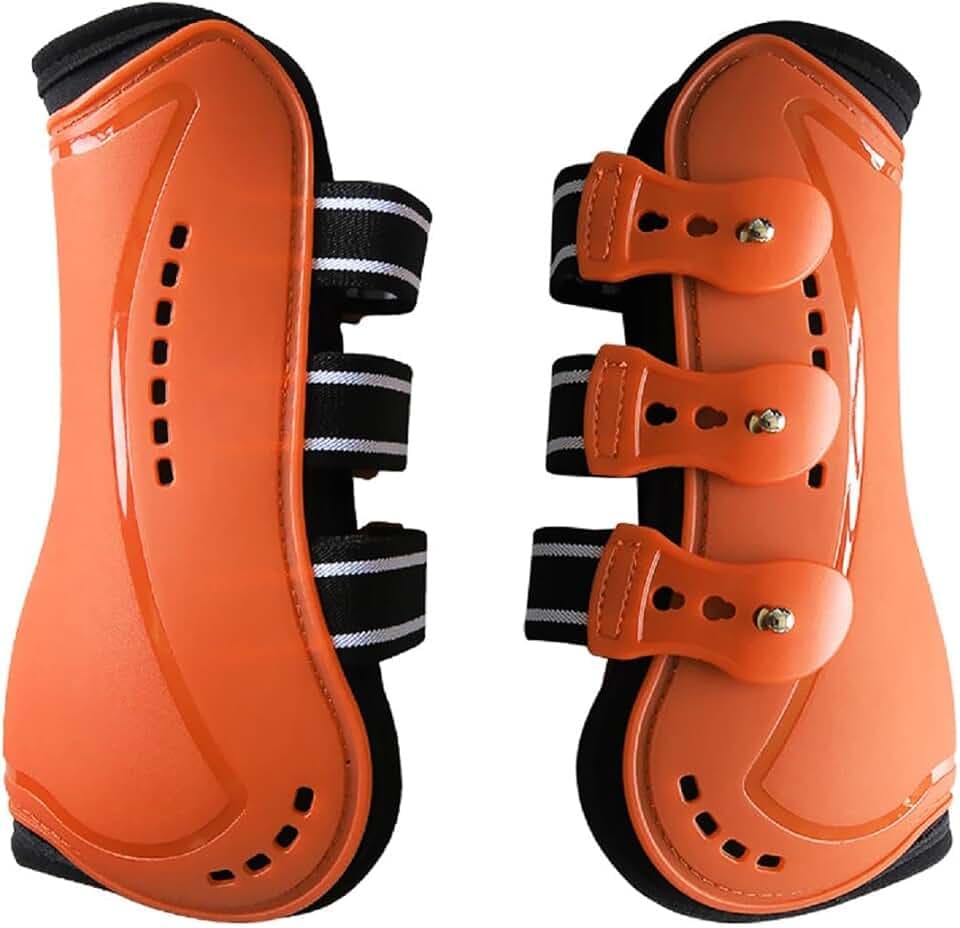 Horse Boots Open Front Jumping Tendon Sport Boots, Secure Leg Protection, Classic Equine Supplies