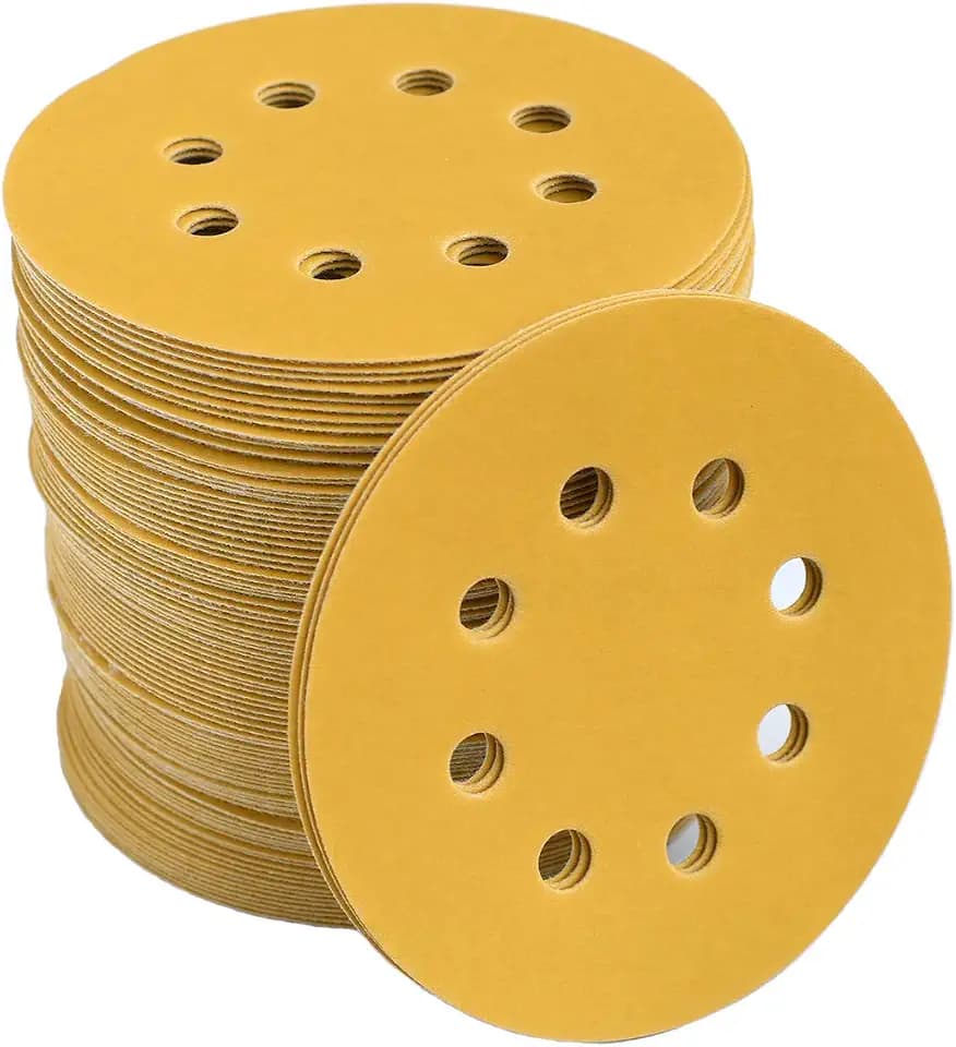 5-Inch 8-Hole Hook and Loop Sanding Discs 800-Grit, 100-Pack