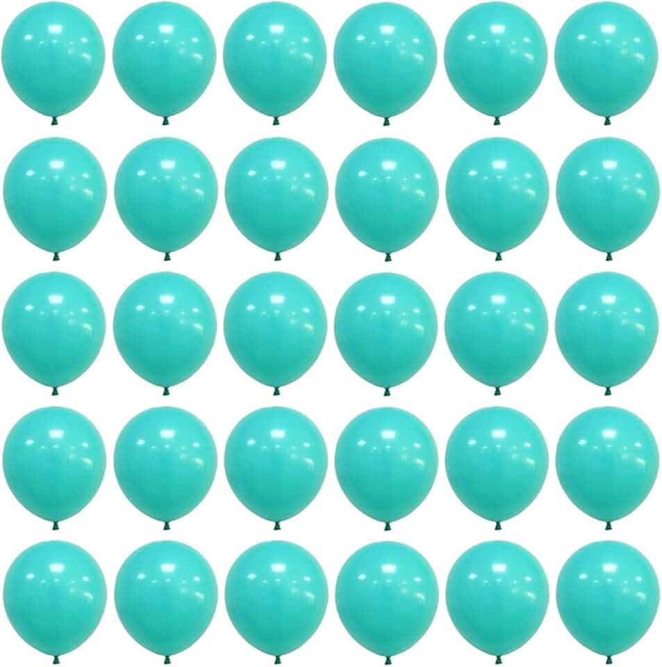 5 inch Teal Balloons, 100 pcs Mini Teal Blue Birthday Balloons for Party Decorations (Teal)