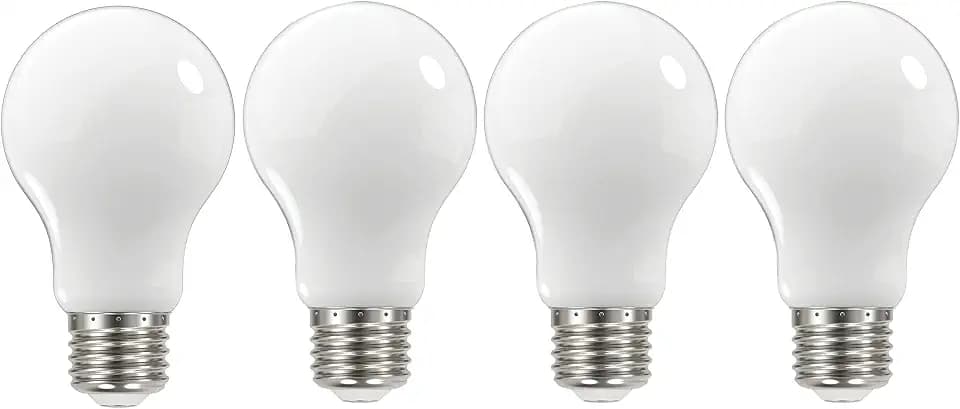 Satco S12439, A19 LED Light Bulbs, 75W Replacement, 3000K, 4-Pack, LED Lamp