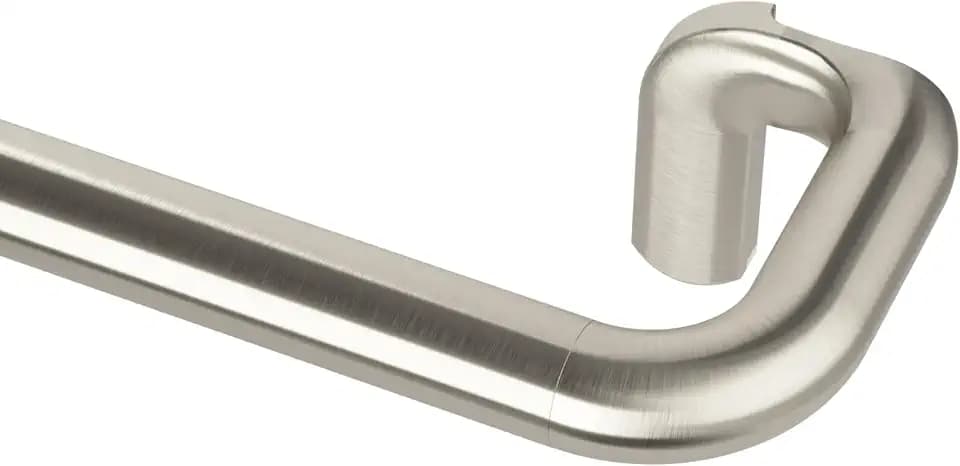 Umbra Twilight Curtain Rod Set – Wrap Around Design Ideal for Blackout or Room Darkening Panels, 48 to 88 Inches, Nickel