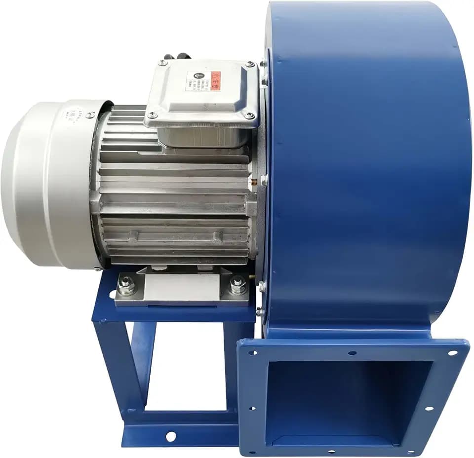 Multi-blade Centrifugal Blower DF-8 Industrial Low Noise Centrifugal Blower 1059CFM(110V 1100W with Support)