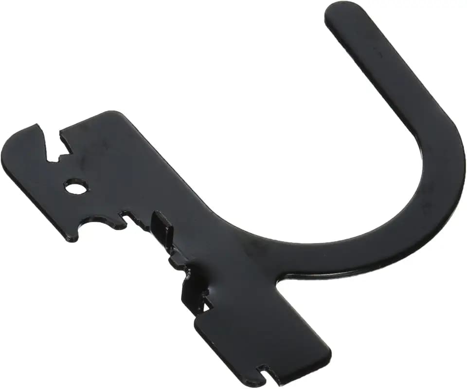 Wall Control 10-UH-003 B Slotted Pegboard U-Hook for Wall Control Pegboard Only, 3", Black