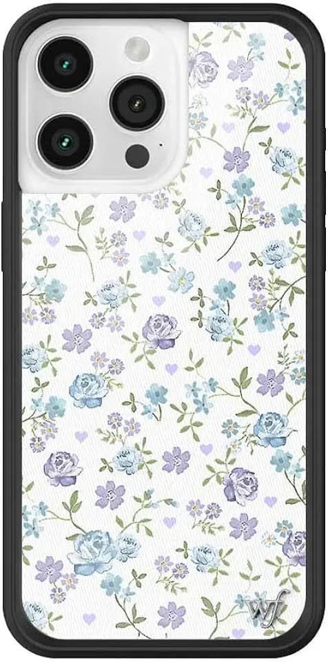 Wildflower Cases - iPhone 15 Pro Max Compatible - Lilac & Blue Floral