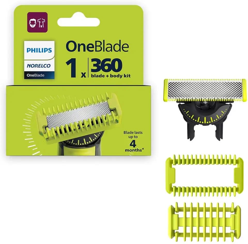 Philips Norelco OneBlade 360 Replacement Blade, Face & Body Kit