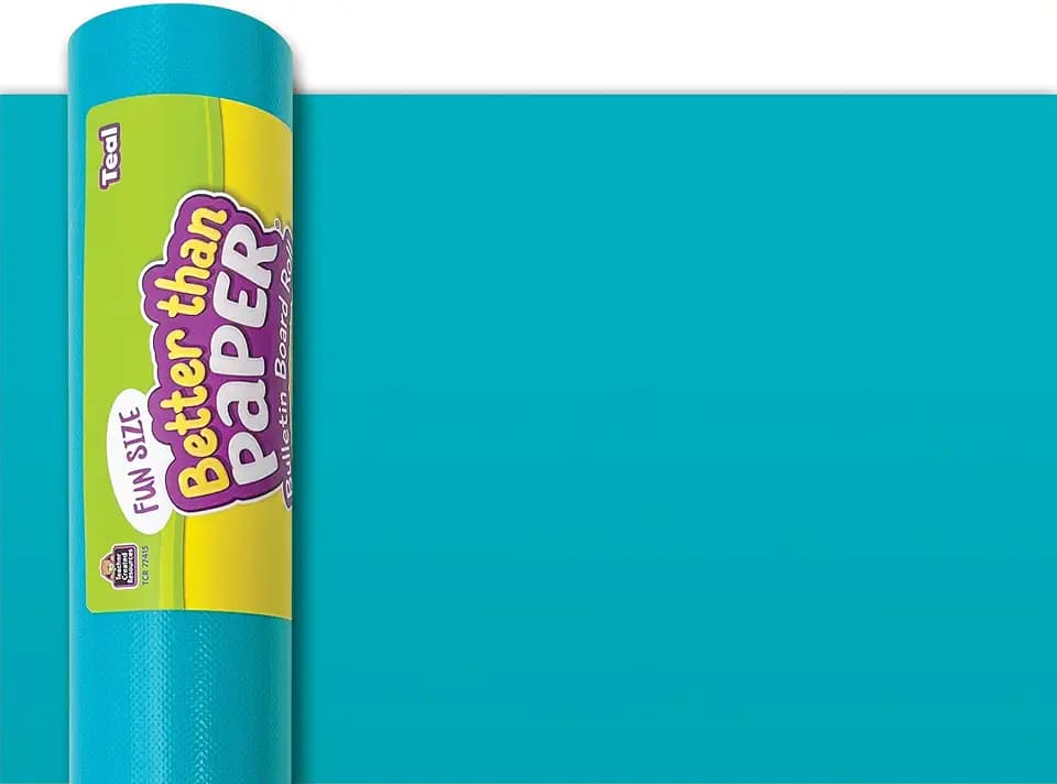 Teacher Created Resources Fun Size Teal Better Than Paper Bulletin Board Roll (TCR77415)