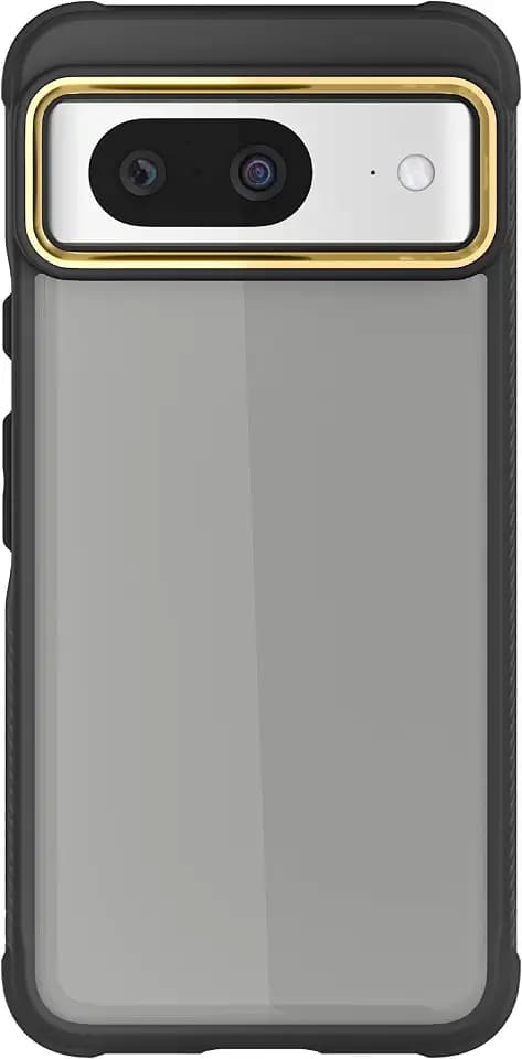Ghostek Covert Clear Pixel 8 Case - Shockproof Silicone, Compatible with Wireless Charging, Slim Protective Phone Cover (6.2 Inch, Black)