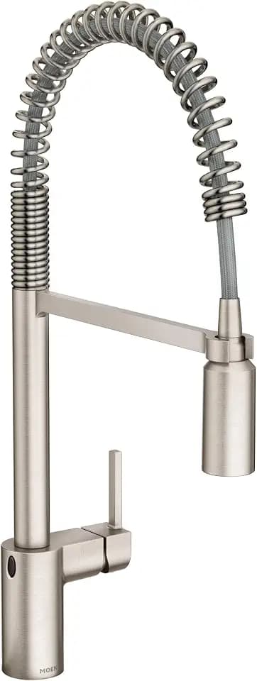 Moen Align Spring Touchless Kitchen Faucet, Stainless, 5923EWSRS