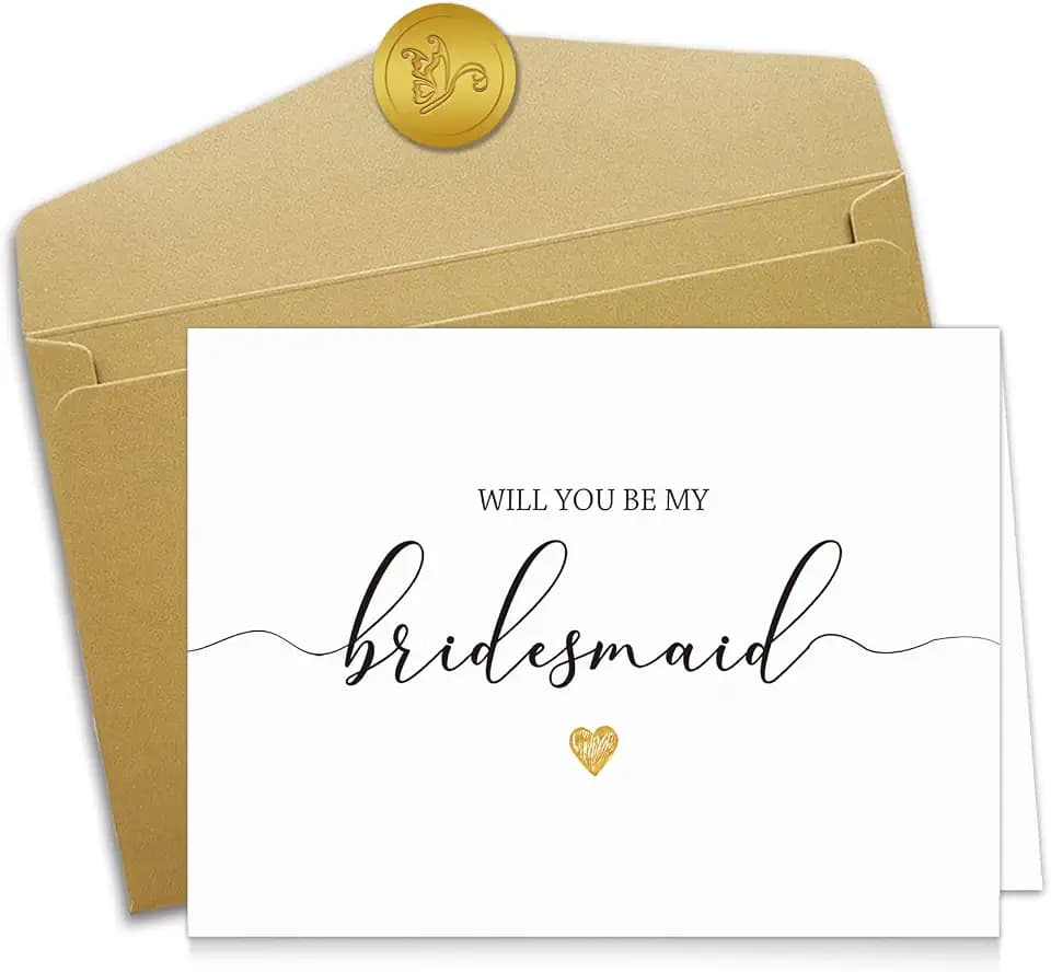 Spercy 11 Bridesmaid Proposal Cards with Envelope, 8 Will You Be My Bridesmaid, 2 Will You Be My Maid of Honor, 1 Will You Be My Matron of Honor