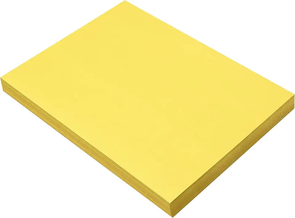 Prang (Formerly SunWorks) Construction Paper, Yellow, 9" x 12", 100 Sheets