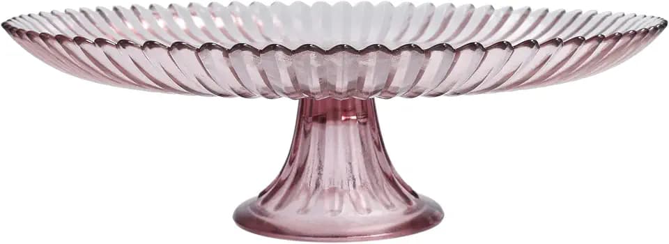 Fortessa Archie Serveware, Large Cake Stand, 13", Pink