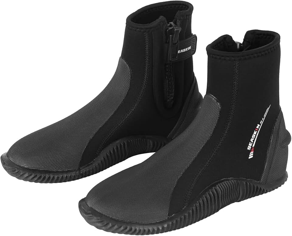 Seaskin 3mm Neoprene Diving Boots Mens Womens