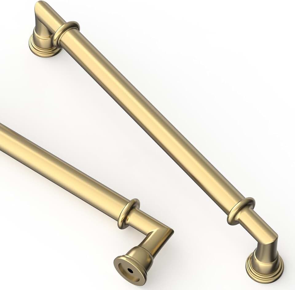 Asidrama 10 Pack 10 Inch(254mm) Champagne Bronze Kitchen Cabinet Handles, Cabinet Pulls Kitchen Cabinet Hardware for Cupboard Drawer Pulls 2281