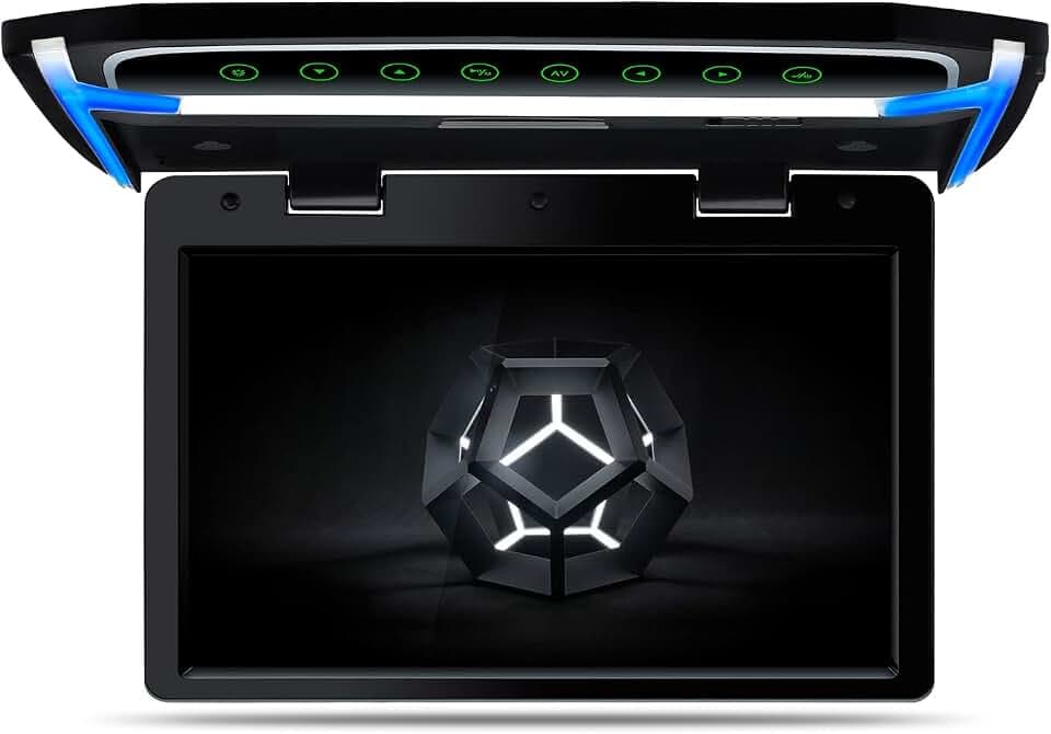 XTRONS 10,2“ Digital TFT 16:9 Bildschirm für Auto Bus unterstützt 1080P Video Auto Overhead Player Auto Monitor mit HDMI Port Automosphäre LED Licht Windows CE für Urlaub (CM101HD)
