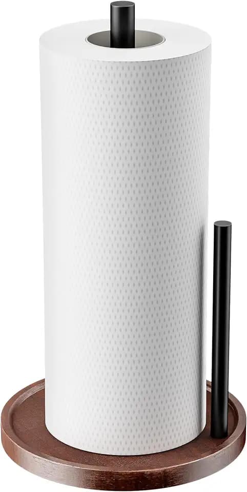 Wooden Paper Towel Holder Countertop, Kitchen Paper Towel Holder.