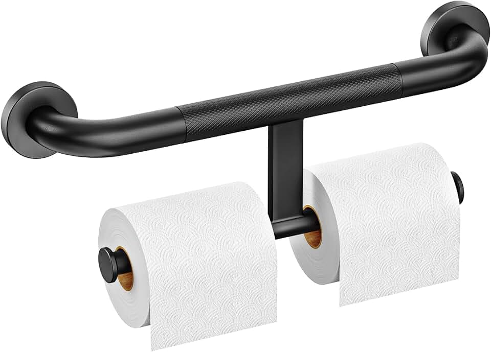 FANHAO 2-in-1-Sicherheits-Haltegriff, Toilettenpapierhalter, 45.5cm