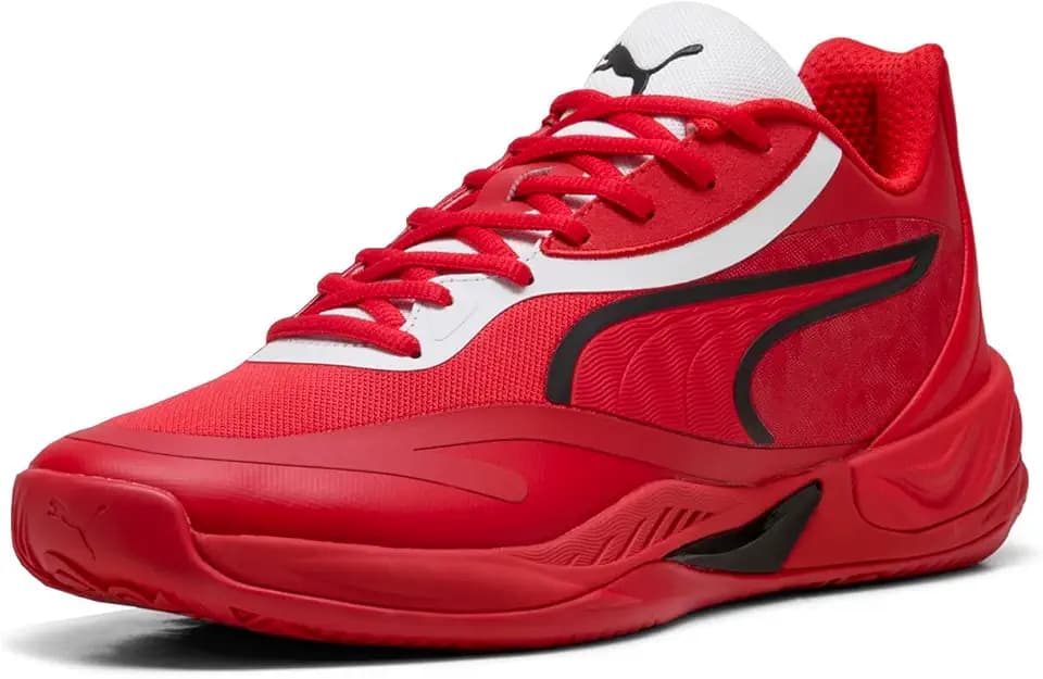 PUMA Mens All-Pro Nitro Skybreak Basketball Sneakers Shoes - Pink, White