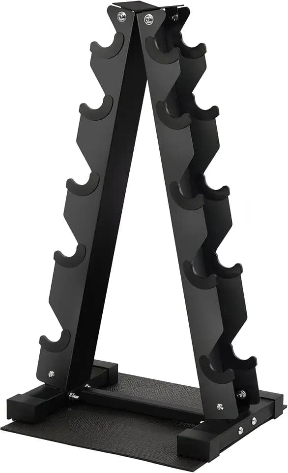Fitvids A-Frame Dumbbell Weight Rack, Vertical Storage Rack for Dumbbells, Weight Stand Only for Home Gym Space Saver