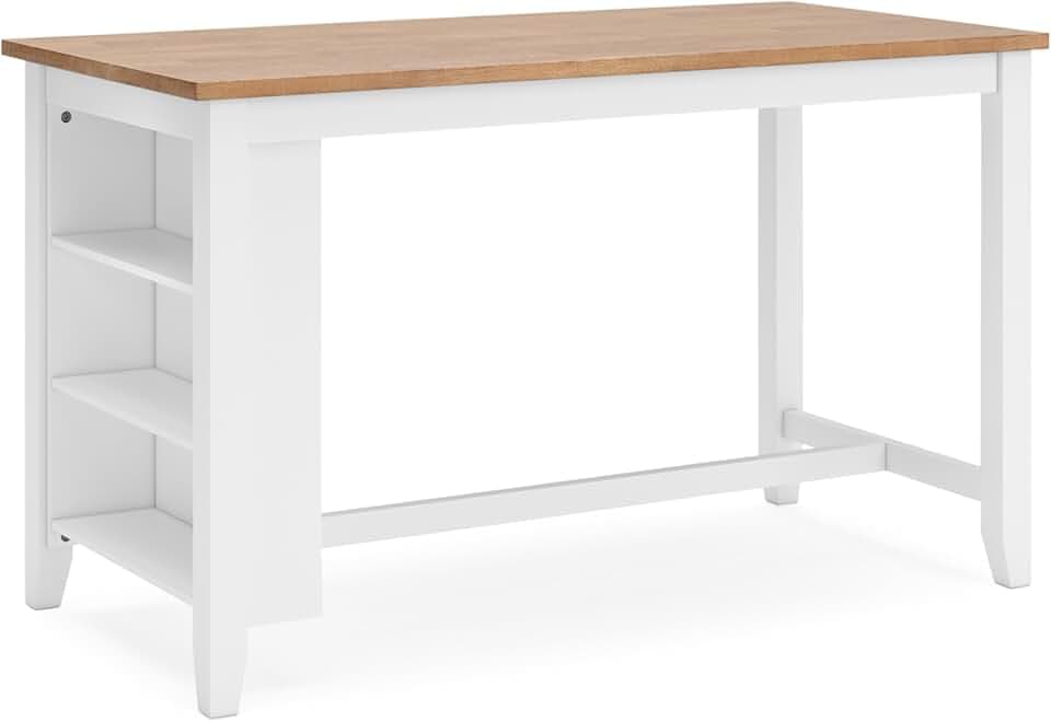 Signature Design by Ashley 1-Piece Counter Height Dining Table, 60-Inch